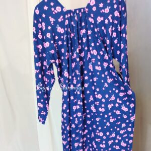 Robe yéménite Bleu fleurie 13 ans Bayt Al Hadramiya