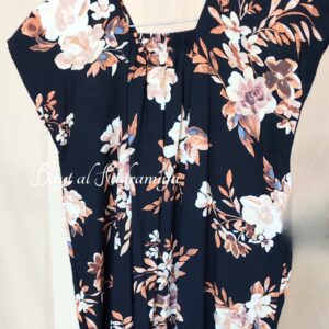 Robe yéménite Noire fleurie 8 ans Bayt Al Hadramiya