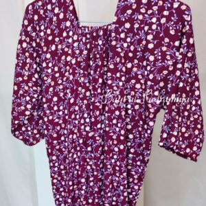Robe yéménite Bordeau 11-12 ans Bayt Al Hadramiya